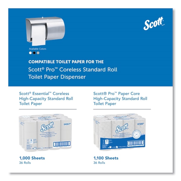 Scott Pro Coreless SRB Tissue Dispenser, 7.1 x 10.1 x 6.4